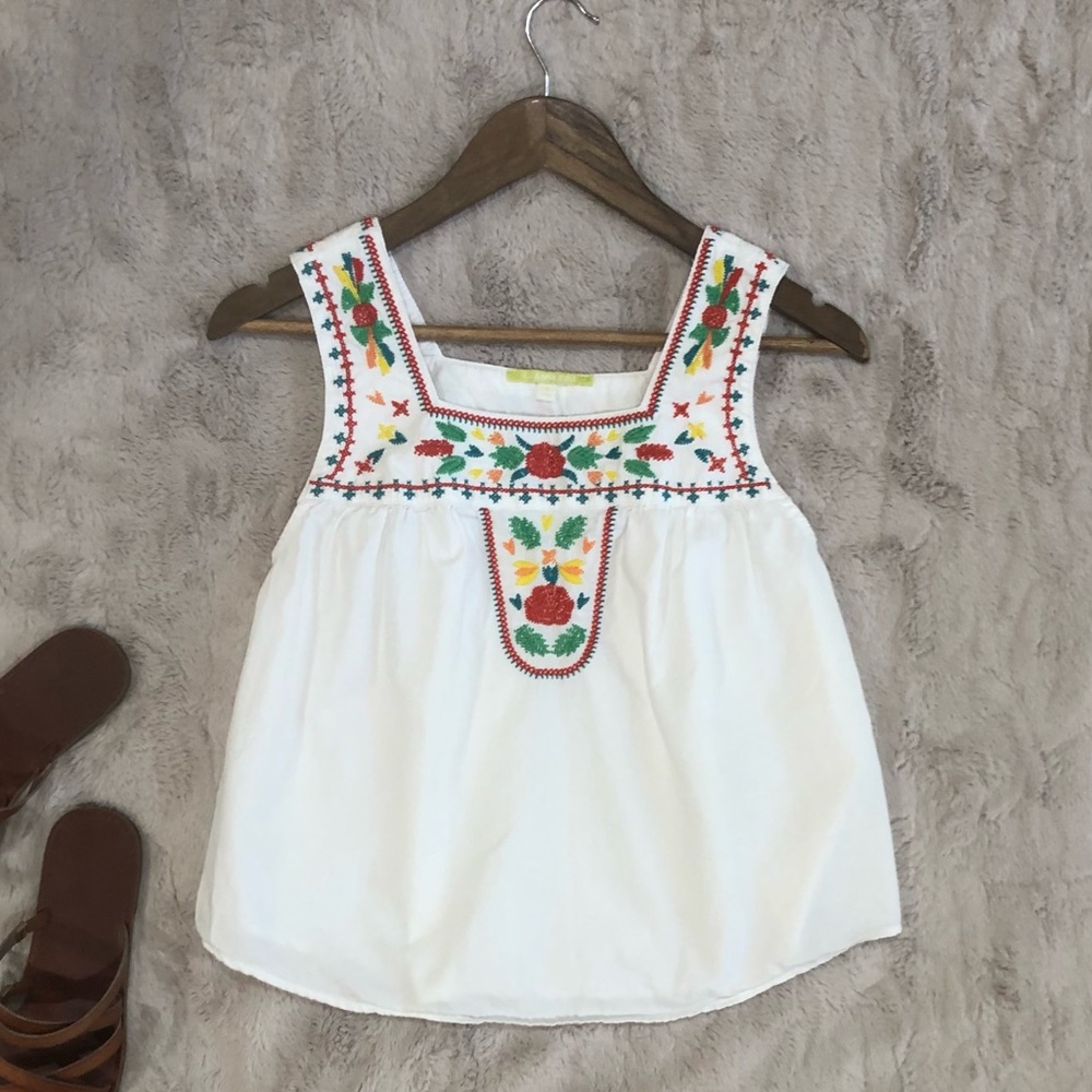 Gianni Bini Floral Embroidered Tank